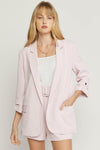 Pastel 2-Piece Blazer Short Set